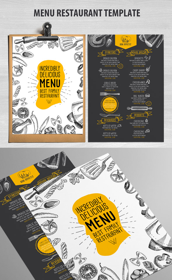 Caf Menu and Restaurant Template