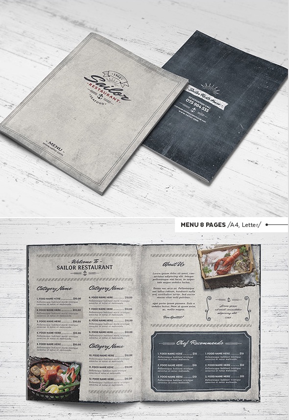 Sailor Restaurant Template Package