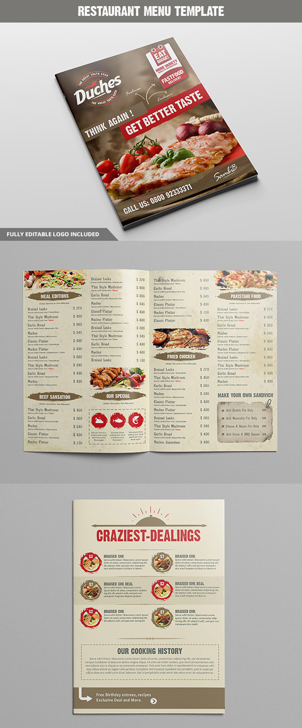 Restaurant Menu Template