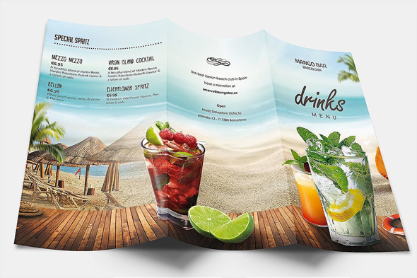 Summer Drinks Menu